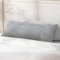 Traumreiter Seitenschläferkissen mit Bezug, Memory Foam Kissen Visco Gel PRO für Seitenschläfer, ca. 140x40 langes Lagerungskissen Erwachsene Body Pillow (Deluxe Velours Silber)