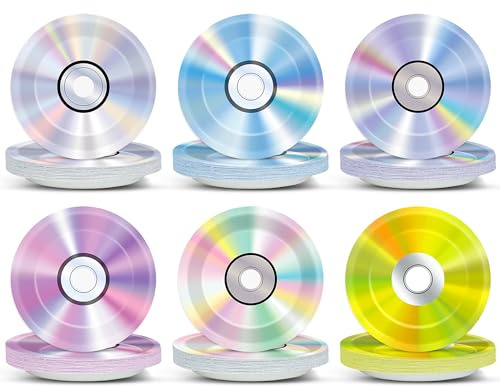 60Pcs 90's Party Paper Plates for Music Party Decoration 7 In Retro CD Music Theme Dessert Plates Disposable Tableware Dinnerware Set for 1990s 2000s Throwback Birthday Baby Shower Themed Supplies