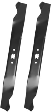 LOVIVER 2X 21 Pouces Tondeuse à Gazon Coupe pièce de Rechange Robuste en Acier à Haute teneur en Carbone Entretien Trou Central réparation Remplacement Direct