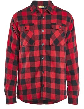 BLAKLADER Chemise de travail Flanelle Striker 3288 Rouge/Noir 4XL - Vêtements de travail