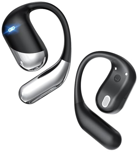 Paekole Auricolari Cuffie Open Ear Bluetooth 6.1 Wireless Sport Senza Filo | 60 ore Riproduzione, Audio HiFi Stereo, Impermeabile IP7, Compatibile iOS e Android