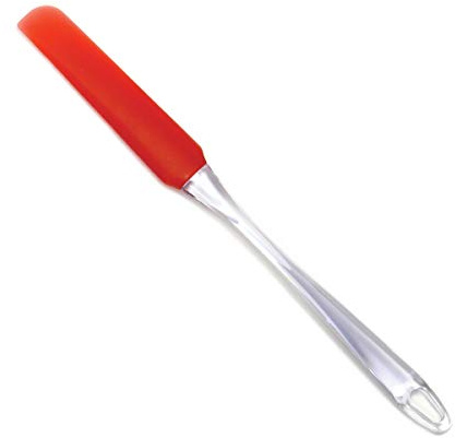 Norpro 3132R Silicone Jar-Icing Spatula, Red