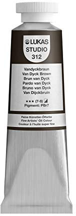 LUKAS STUDIO OIL 75 ml, Ölfarbe in Premium-Qualität, Farbton Vandyckbraun