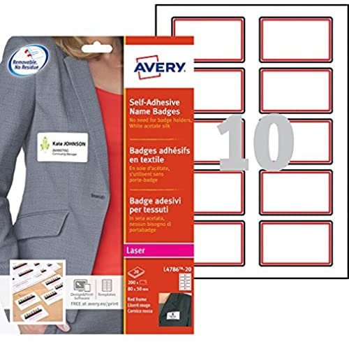 Avery L4786-20 Selbstklebende Namensschilder