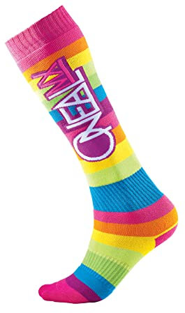 O'NEAL Pro Rainbow MX Socken Einheitsgröße pink/gelb/blau 2024