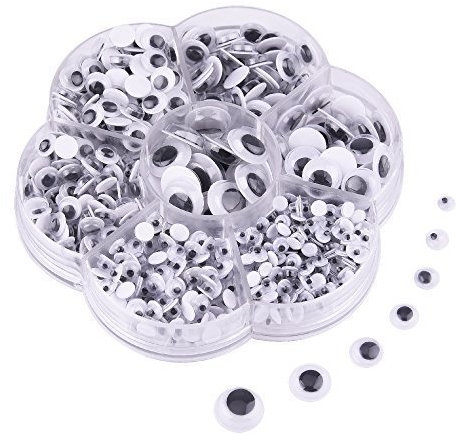 Googly Eyes Self Adhesive – 200 Stick On Craft Eyes 6–15mm Assorted Sizes for Kids Crafts, Decorations & DIY Projects