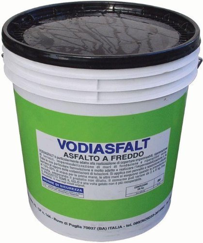Asfalto Freddo Vodiasfalt 5Kg impermeabilizzante e Protettivo in edilizia