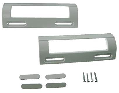 Ufixt 2 x Fits Essentials, Frigidaire, Gorenje, Haier, Hoover and Hotpoint Universal White Fridge Freezer Door Handle 80mm-150mm