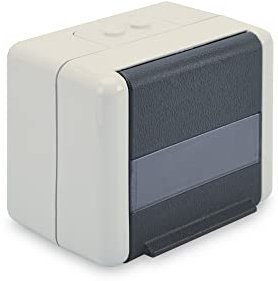 DIGITUS Toma de conexión de datos - toma de red exterior - sin soporte keystone - tapa abatible - IP44 - montaje en superficie