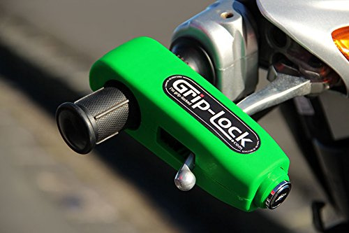 Grip-Lock Motorcycle and Scooter Security Lock - Bright Green