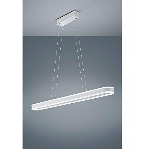 Helestra Liv Pendelleuchte oval LED, weiß matt