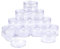 BENECREAT 12 Pack 50ml Empty Clear Plastic Bead Storage Container jar with Rounded Screw-Top Lids for Beads, Nail Art, Glitter, Make Up, Cosmetics and Travel Cream
