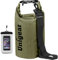 Unigear 5L/10L/20L/30L/40L Dry Bag Sack with Waterproof Phone Case and Long Adjustable Shoulder Strap for Boating, Kayaking, Fishing, Rafting, Swimming, Camping and Snowboarding (Amy Green, 10L)