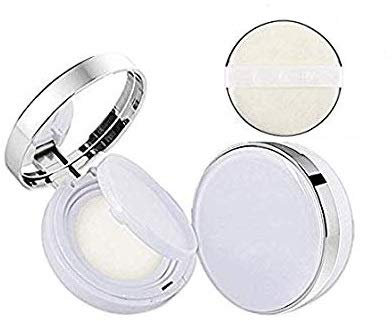 DNHCLL Weiße leere Luxuriöse tragbare Luftkissen-Puffbox BB Cremebehälter Dressing Case Puderbox mit Luftkissen-Schwamm, Puderquaste und Spiegel (15 ml, 14,2 g), 0.5 Ounce (Pack of 1)