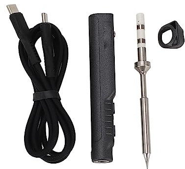 Saldatore Elettrico Mini, TS100 Digital OLED Programmable Pocket-size Smart Mini Portable Soldering Iron Kit Station Built-in Acceleration Sensors DC 12V-24V 65W