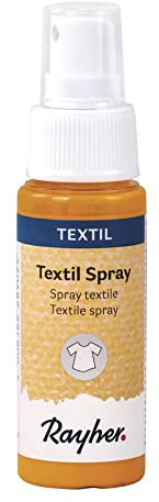 Rayher 35027162 - Spray textil (50 ml), color amarillo dorado