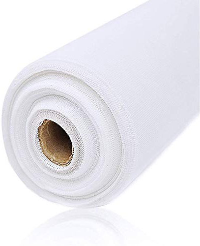 Loboo Idea Fiberglas-Fenstergitter, austauschbare Fenstergitter / Insektenschutzgitter für Fiberglas-Tür, Fenster- und Hofwand 150x100cm (59x39.37 Inches) weiß