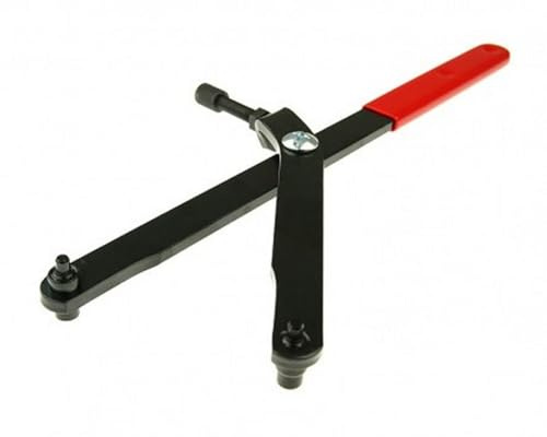 2EXTREME Polrad Kupplung Halte- & Blockierwerkzeug kompatibel mit Roller | Mit 5mm- und 9mm-Pins für Variomatik, Schwungmasse und Lichtmaschine; 50ccm-500ccm, kompatibel mit Motorrad, Moped, Quad