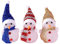 OSALADI 3 Stücke LED Schneemann Figur Nachtlicht Dekofigur Weihnachtsdeko Beleuchtung Weihnachten Tischdeko Beleuchtet für Xmas Dekoration Feengarten Deko Weihnachtsgeschenke(Zufällige Farbe)