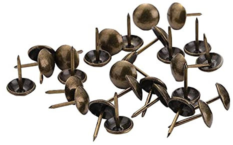 Reißzwecken für Pinnwand, Reißzwecken für Wand, Korktafel, Stahlspitze für Zuhause, Büro, Bastelprojekte, dekorative Reißnägel, Kupfer, 100 Stück