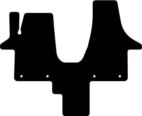 Kovvar Fußmatten passend für Volkswagen Transporter T5 Caravelle 2003-2015 Passend zur Ausführung: Vorne | 2 Sitzer | Qualität: Basic