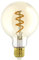 EGLO E27 Lampe, Spiral LED Retro Glühbirne Globe, Vintage Deko Leuchtmittel amber, 4 Watt (entspricht 15 Watt), 145 Lumen, warmweiß, 2000k, Edison Birne G60, Ø 6 cm