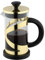 Café Olé Classico Cafetiere, Gold Finish, 350ml, 3 Cup, French Press Coffee Maker, Heat Resistant Handle, Stainless Steel, CM-03G