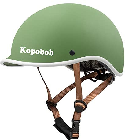 Kopobob Kids Bike Helmet with Integrated Low Visor Bike Helmet for Kids Boys and Girls Kids Helmet BMX Helmet Skateboard Helmet for Years 5+ (51-57cm)