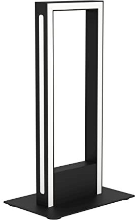 EGLO connect.z Smart-Home LED Tischlampe Salvilanas-Z, dimmbare Tischleuchte, ZigBee, App und Sprachsteuerung Alexa, Lichtfarbe einstellbar (warmweiß-kaltweiß), Tischleuchte aus Metall in Schwarz