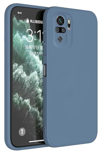 Topme Coque pour Redmi Note 10S / Redmi Note 10 (4G) / POCO M5s (6.43 inches) Etui Housse, Protecteur de Peau en Silicone TPU - Gris Lavande