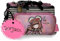 Gorjuss Frida Kosmetiktasche, klein, DREI Fächer, Rosa, 20,5 x 10,5 x 8,5 cm, Kunstleder, Rosa, Talla única, Kleine Kosmetiktasche mit DREI Fächern