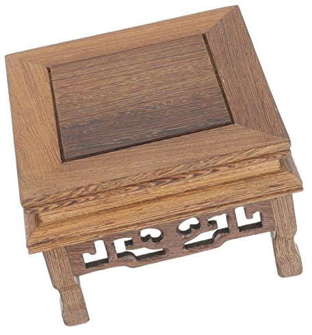 NOLITOY Espositore Sgabello in Legno Espositore per Piante in Legno Espositore per Piedistallo per Fiori Espositore per Fattoria Espositore per Bonsai Scaffale per Fiori Quadrato