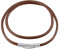 FindChic Colliers Cuir Cordon en Collier pour Pendentif Femme Homme Chaîne Noir/Marron Ras de Cou Épaisseur 2/3mm Waterproof Boutton Rotatif avec Fermoir Acier Inoxydable Longueur 40cm-75cm