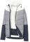 Crivit Damen Skijacke, Wind- und wasserdicht Weiß-Grau-Navy S