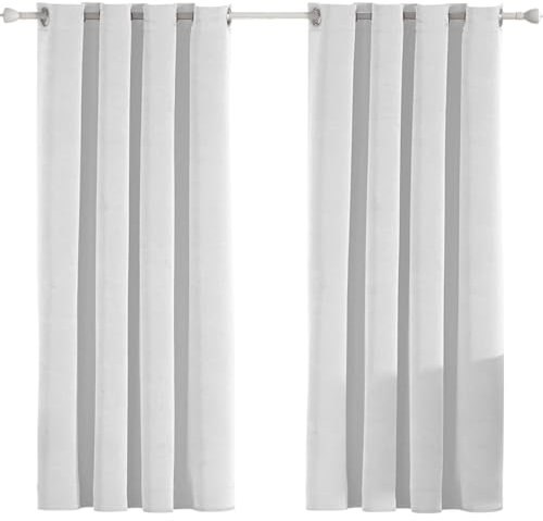 Ystyle Tende Velluto per Interni 2 Pezzi, Tende 100% Oscuranti, 140×175cm, Tenda Termica Isolante Freddo E Caldo, Tende Soggiorno Camera Da Letto, Tende Fonoassorbenti Con Anelli, Beige
