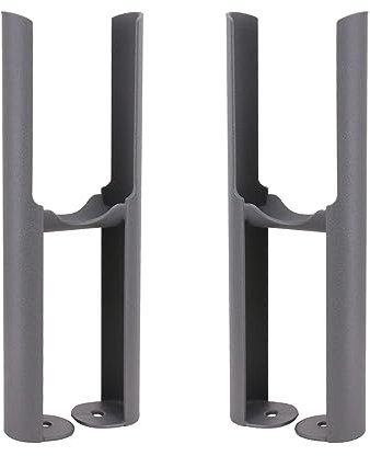NRG Anthracite Floor Mounting Radiator Leg Kit for Traditional 2 Column Radiator