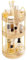 ROLIZOE 360° Drehbar Make Up Kosmetik Organizer 3 Ebenen Schminktisch Organizer Lazy Susan Makeup Skincare Organizer Kosmetik Regal Schmink Aufbewahrung Kosmetikbox für Dresser, Badezimmer, Gold