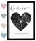 DEL MÀ Unique & Personal Wo alles begann Geschenk personalisiertes Bild mit Koordinaten Poster Kartenposter Wanddeko zum Jahrestag Hochzeitstag (mit oder ohne Rahmen)