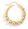 BSLVWG Punk Halskette Große Perlen Kette Choker Halskette Leichte Chunky Oval Kette Übertriebene Halskette Kugel Choker Erklärung Hip Hop Schmuck für Frauen und Mädchen (01)