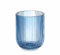 Vaso Rayas Azul Cristal 270 ml (6 Unidades)
