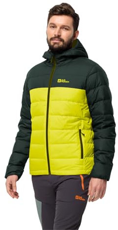 Jack Wolfskin Herren Ather Down Hoody M Daunenjacke, Firefly, XL EU