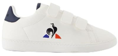 Le Coq Sportif Jungen Unisex Kinder Courtset_2 PS Sneaker, Optical White/Dress Blue, 28 EU, Optical White Dress Blue, 28 EU