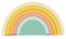 Bieco Silikon Regenbogen Spielzeug Tropical Vibes | Montessori Bausteine in Pastel Farben | Baby Motorikspielzeug Spielbogen