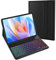 SUEEWE Tastatur Hülle für Lenovo Tab M11 11 2024 (TB330FU), TPU Rückseite Hülle mit 3 Bereich 7 Farbe Beleuchtete Abnehmbarer QWERTZ Tastatur, Schwarz
