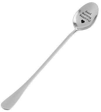 PRETYZOOM 2 Piezas par de cucharas talheres aco inocidavel cucharas soperas cucharas de acero inoxidable cucharas para servir la comida cuchara sopera mango largo cucharada vajilla amantes