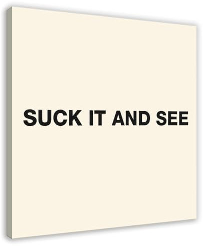 YVNESAQ Arctic Monkeys Suck It And See Album-Poster, Leinwandposter, Wandkunst, Dekordruck, Bild Gemälde für Wohnzimmer, Schlafzimmer, Dekoration, Rahmen-Stil, 70 x 70 cm