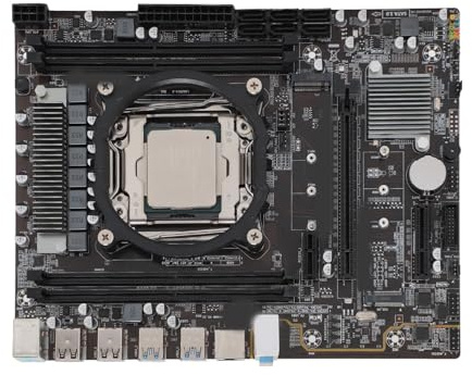 Motherboard Set X99D4M4 DDR4 Computer Motherboard E5 2670V3 CPU Desktop Motherboard, Stabile Stromversorgung, Effizienter Speicher, Hochgeschwindigkeits Speicherschnittstelle für