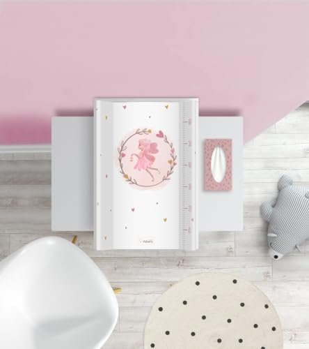 Baby Wickelauflage ohne Verstärkung Fee - 70X 47 cm - Wickelplatte für Babybett - Wickelaufsatz und Bettumrandung - Changing Mat Zubehör