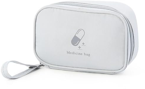 OQKAHIV Praktische Reiseapotheke in Taschenform für unterwegs - klein aber kompakt, Leere Erste Hilfe Tasche für Medikamente und Verbandsmaterial,für Schule, Camping, Zuhause oder auf Reisen, 1pcs