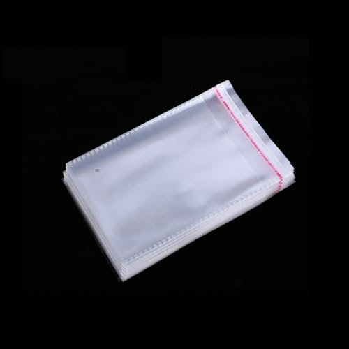 100 Stück Cellophanbeutel A4,Zellophanbeutel A4,Zellophantüten 20x30cm Selbstklebend Flachbeutel Transparent A4 für für Kekse,Karten,Umschläge,Bilder, Kleider,Spielzeug